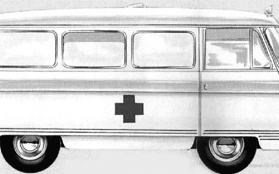 Commer FC .75 ton Ambulance - Коммер - чертежи, габариты, рисунки автомобиля