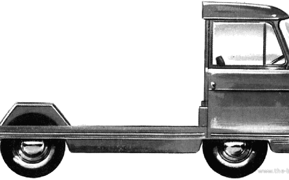 Commer FC .75 ton Chassis - Коммер - чертежи, габариты, рисунки автомобиля