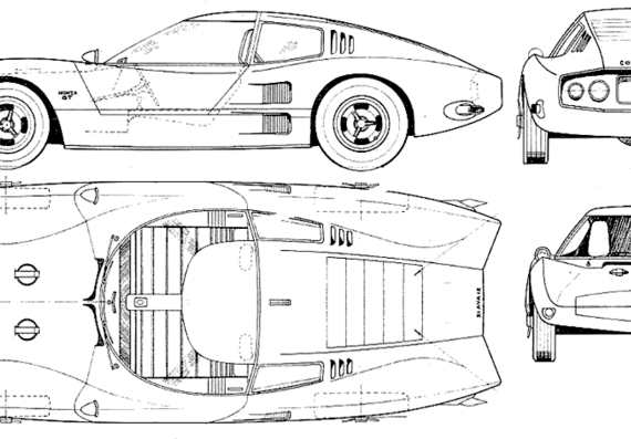 Convair Monza GT - Гоночный Classics - чертежи, габариты, рисунки автомобиля