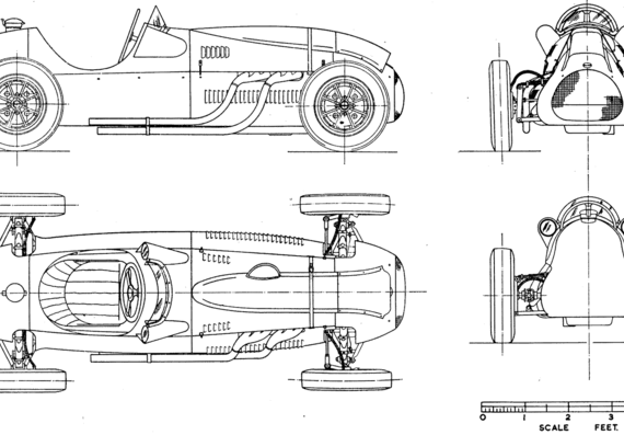 Cooper Bristol F2 (1952) - Cooper - drawings, dimensions, pictures of the car