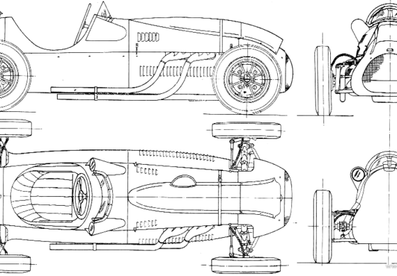 Cooper Bristol T20 F1 GP (1952) - Cooper - drawings, dimensions, pictures of the car