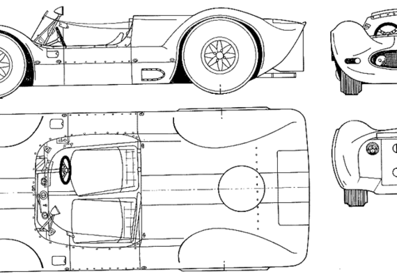 Cooper Climax Zerex - Cooper - drawings, dimensions, pictures of the car