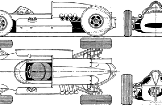 Cooper Indianapolis (1961) - Cooper - drawings, dimensions, pictures of the car