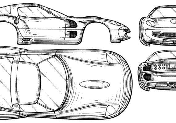 Corvette - Прототип - чертежи, габариты, рисунки автомобиля