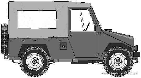 Cournil 4x4 - Разные автомобили - чертежи, габариты, рисунки автомобиля