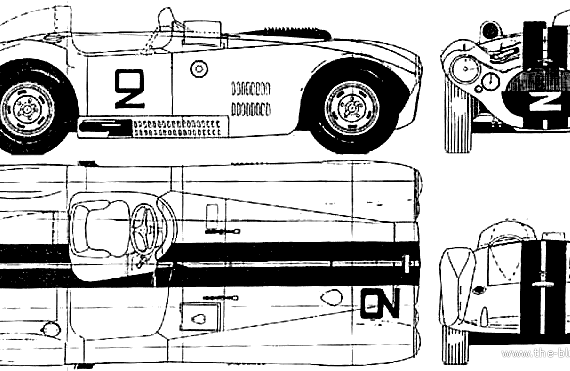 Cunningham C4R - Разные автомобили - чертежи, габариты, рисунки автомобиля