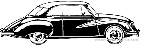 DKW 3-6 - ДКВ - чертежи, габариты, рисунки автомобиля
