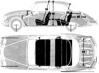 DKW 3-6 (1956) - ДКВ - чертежи, габариты, рисунки автомобиля