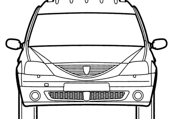 Dacia Logan MCV - Дациа - чертежи, габариты, рисунки автомобиля