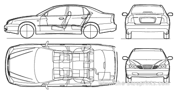 Daewoo Evanda - Deo - drawings, dimensions, pictures of the car