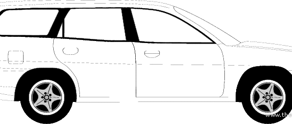 Daewoo Nubira Wagon (1999) - Deo - drawings, dimensions, pictures of the car