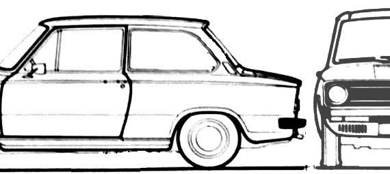Daf 66 1100 Super Marathon - ДАФ - чертежи, габариты, рисунки автомобиля