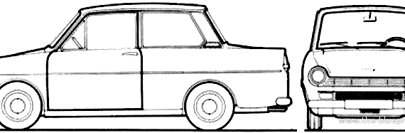 Daf Daffodil (1965) - DAF - drawings, dimensions, pictures of the car