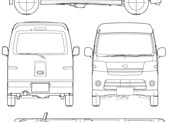 Daihatsu Atrai (2005) - Daihatsu - drawings, dimensions, pictures of the car