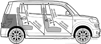Daihatsu Materia (2008) - Daihatsu - drawings, dimensions, pictures of the car
