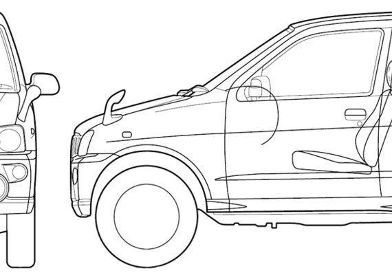 Daihatsu Terios Kid (2005) - Daihatsu - drawings, dimensions, pictures of the car