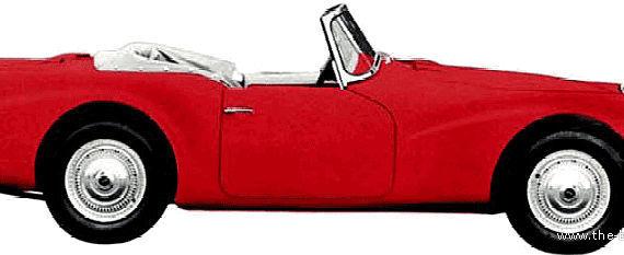 Daimler SP 250 V8 (1960) - Даймлер - чертежи, габариты, рисунки автомобиля