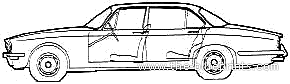 Daimler Sovereign Saloon (1976) - Даймлер - чертежи, габариты, рисунки автомобиля