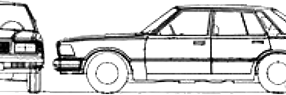 Datsun 220C Cedric Diesel 430 (1980) - Datsun - drawings, dimensions, pictures of the car