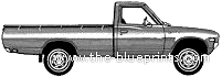 Datsun 620 Strech Pick-Up (1979) - Датсун - чертежи, габариты, рисунки автомобиля