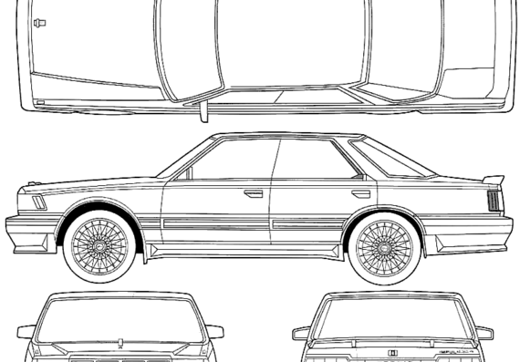 Datsun Cedric 630R - Датсун - чертежи, габариты, рисунки автомобиля