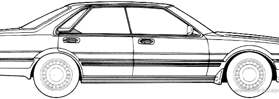 Datsun Cedric Y31 - Датсун - чертежи, габариты, рисунки автомобиля