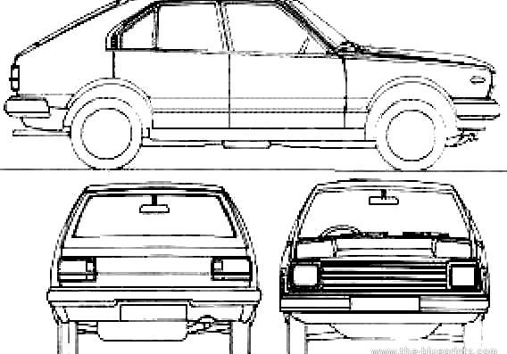 Datsun Cherry 310 5-Door N10 (1980) - Datsun - drawings, dimensions, pictures of the car