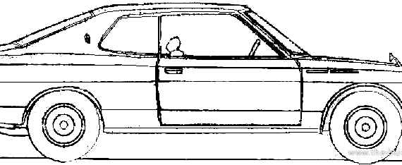 Datsun Laurel C30 Hardtop (2000) - Датсун - чертежи, габариты, рисунки автомобиля