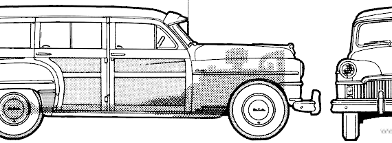 DeSoto S-13 Station Wagon 194 - Разные автомобили - чертежи, габариты, рисунки автомобиля