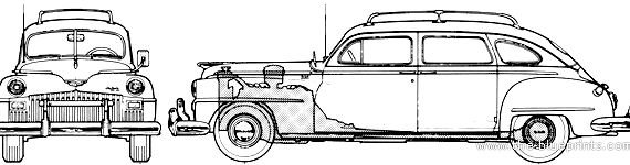 DeSoto Suburban Classic (1948) - Разные автомобили - чертежи, габариты, рисунки автомобиля