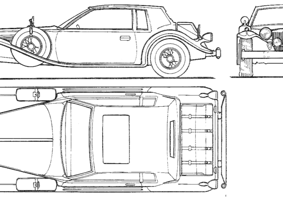 Di Napoli Coupe (1975) - Разные автомобили - чертежи, габариты, рисунки автомобиля