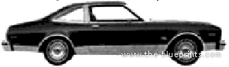 Dodge Aspen Coupe (1977) - Додж - чертежи, габариты, рисунки автомобиля