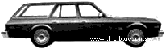 Dodge Aspen Wagon (1977) - Додж - чертежи, габариты, рисунки автомобиля