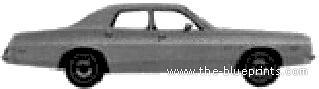 Dodge Coronet 4-Door Sedan (1975) - Dodge - drawings, dimensions, pictures of the car
