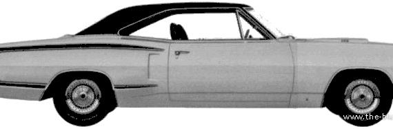 Dodge Coronet Super Bee 2-Door Hardtop (1970) - Dodge - drawings, dimensions, pictures of the car