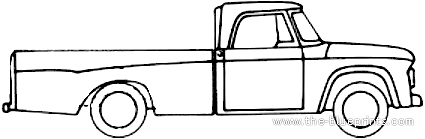 Dodge D200 (1971) - Додж - чертежи, габариты, рисунки автомобиля