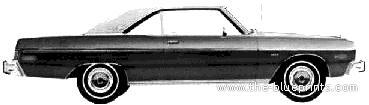 Dodge Dart Special Edition 2-Door Hardtop (1975) - Dodge - drawings, dimensions, pictures of the car
