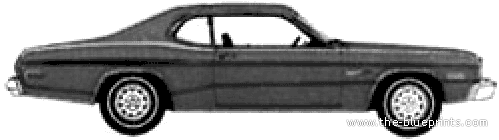 Dodge Dart Sport 360 (1974) - Dodge - drawings, dimensions, pictures of the car
