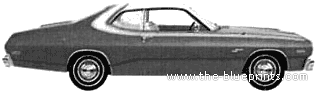 Dodge Dart Sport Coupe (1974) - Dodge - drawings, dimensions, pictures of the car