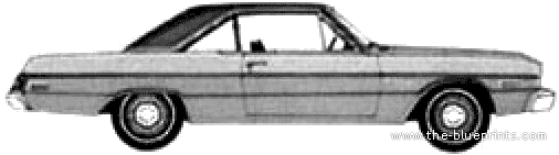 Dodge Dart Swinger 2-Door Hardtop (1974) - Dodge - drawings, dimensions, pictures of the car