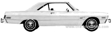 Dodge Dart Swinger Special Edition 2-Door Hardtop (1975) - Dodge - drawings, dimensions, pictures of the car