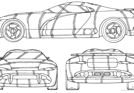 Dodge Defender - Prototype - drawings, dimensions, pictures of the car