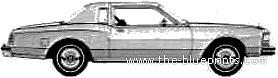 Dodge Diplomat Hardtop (1979) - Додж - чертежи, габариты, рисунки автомобиля
