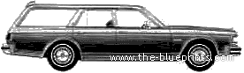 Dodge Diplomat Station Wagon (1979) - Додж - чертежи, габариты, рисунки автомобиля