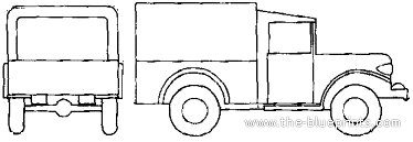 Dodge M37 - Додж - чертежи, габариты, рисунки автомобиля