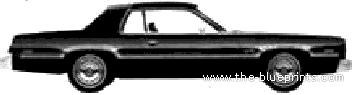 Dodge Monaco 2-Door Hardtop (1977) - Додж - чертежи, габариты, рисунки автомобиля