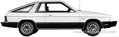 Dodge Omni 024 (1979) - Додж - чертежи, габариты, рисунки автомобиля