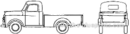 Dodge Pick-up Truck (1948) - Dodge - drawings, dimensions, pictures of the car