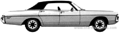 Dodge Polara Brougham 4-Door Hardtop (1971) - Dodge - drawings, dimensions, pictures of the car