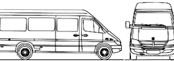 Dodge Sprinter LWB (2007) - Dodge - drawings, dimensions, pictures of the car